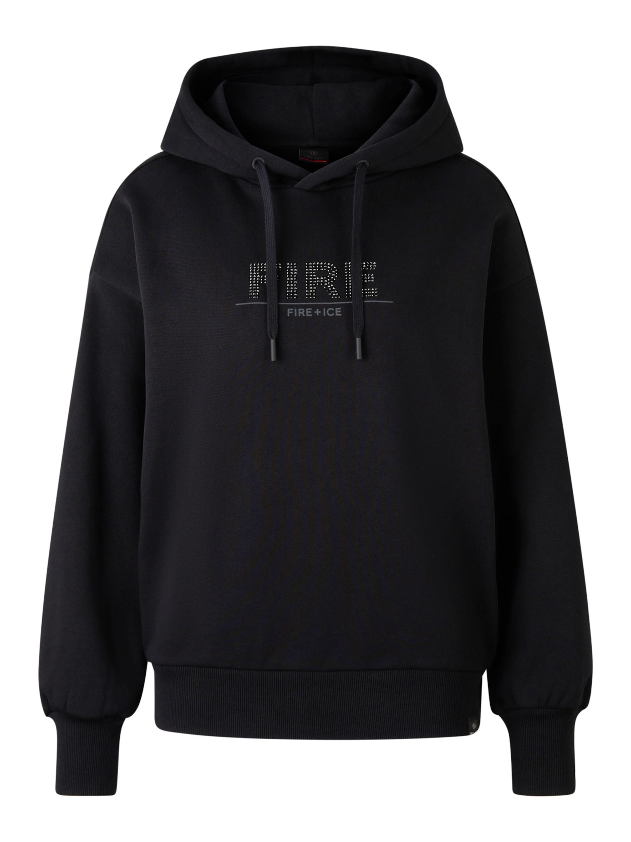 Bogner Fire + Ice Hoodie 'Nelly' in Schwarz: Vorderseite