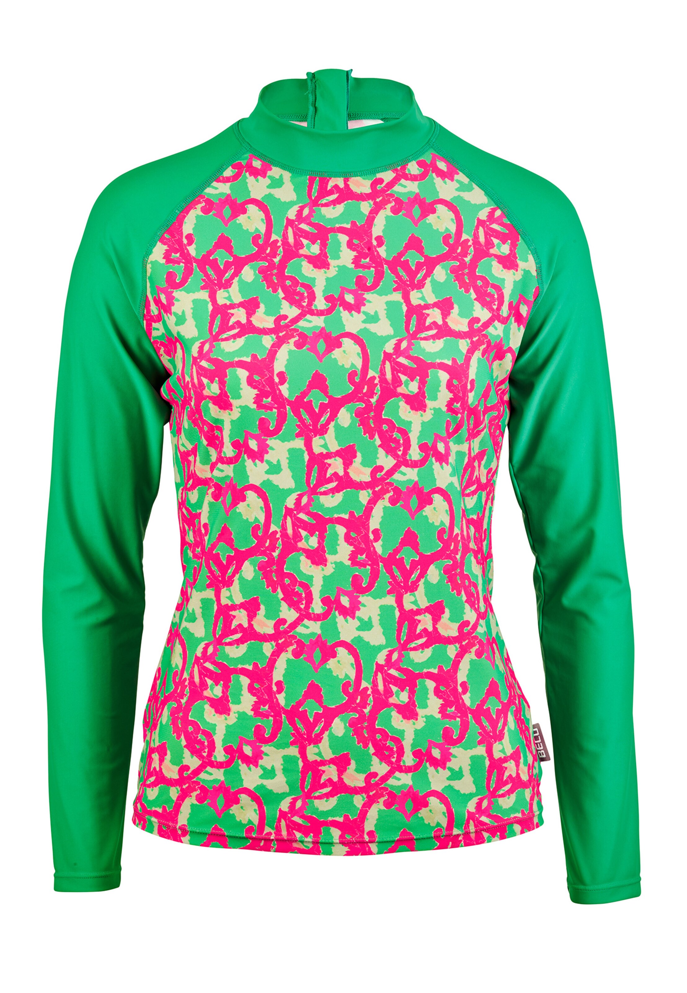 BECO the world of aquasports Performance Shirt 'Hawaii Breeze' in L in Green / Pink, Item view