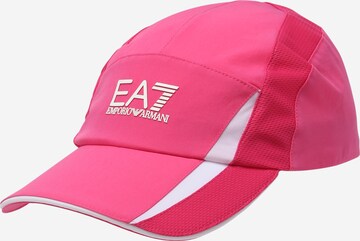Casquette EA7 Emporio Armani en rose : devant