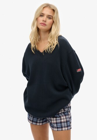 Superdry Trui in Blauw: voorkant