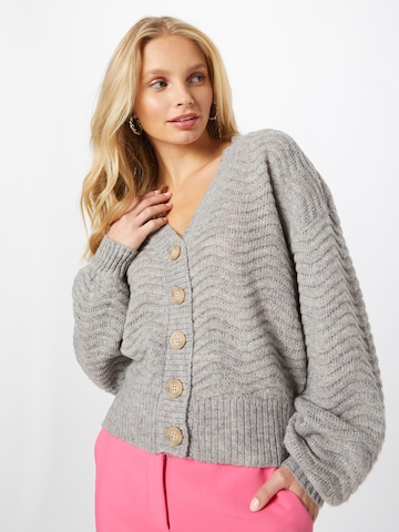Y.A.S Knit Cardigan 'BETRICIA' in Grey: front