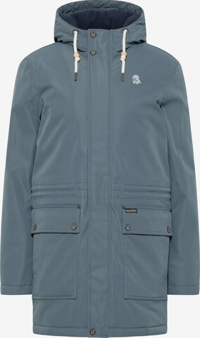 Parka d’hiver Schmuddelwedda en bleu : devant