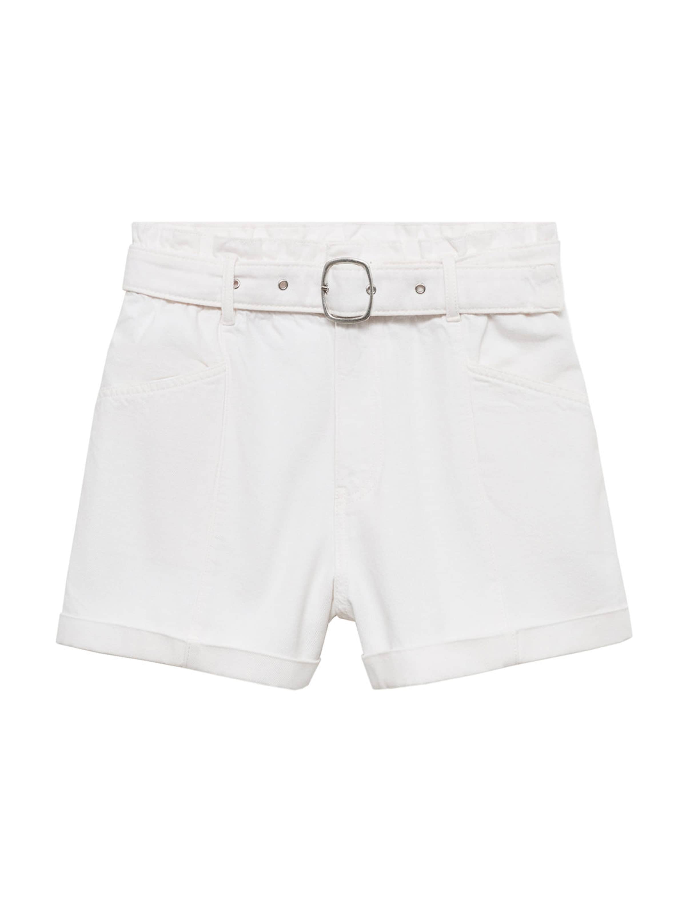 MANGO Regular Byxa 'Delia' i vit: framsida