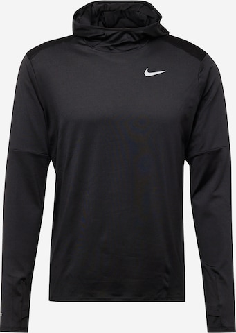 NIKE Sport sweatshirt i svart: framsida