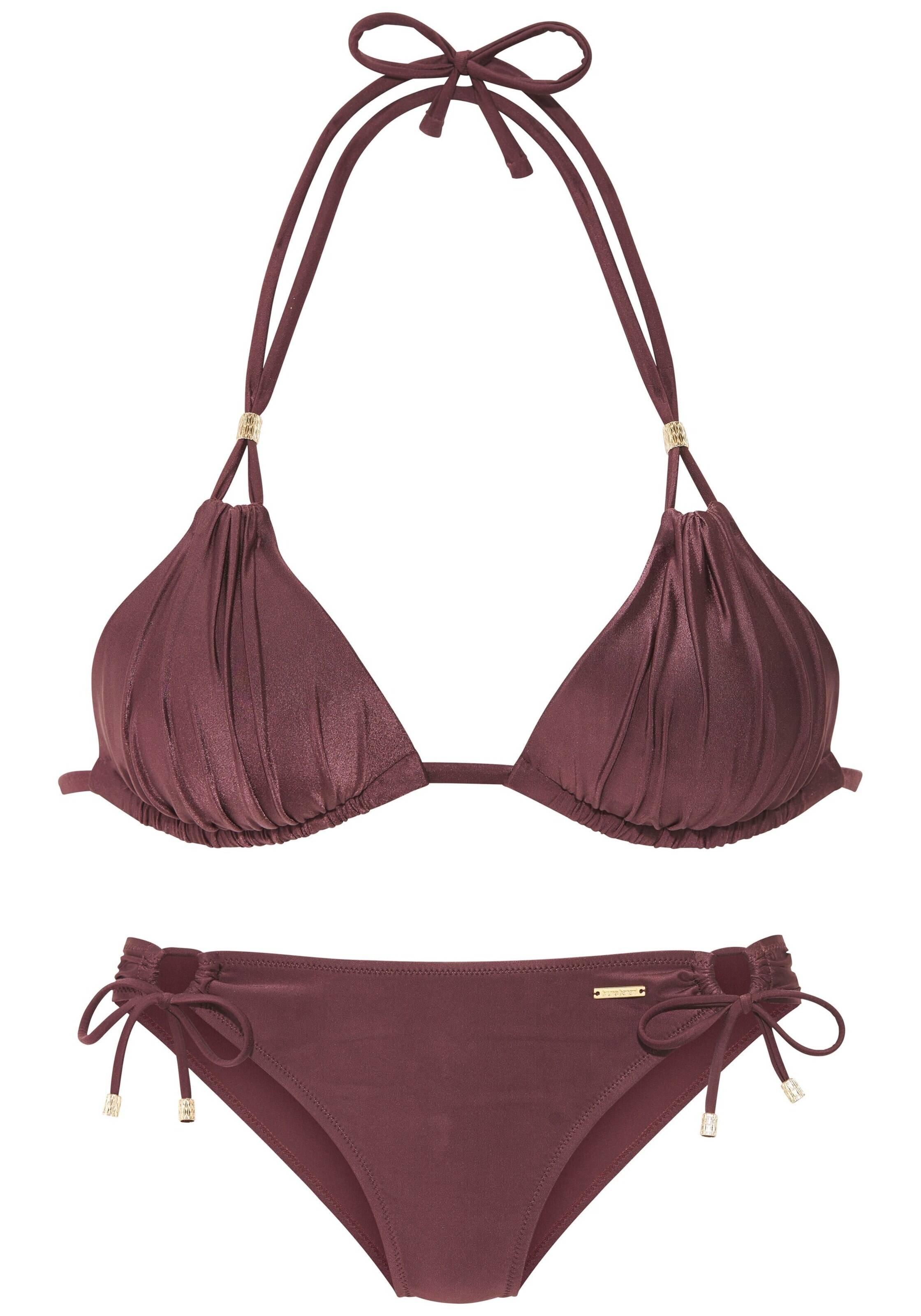Bruno Banani - Triángulo Bikini en marrón: frente