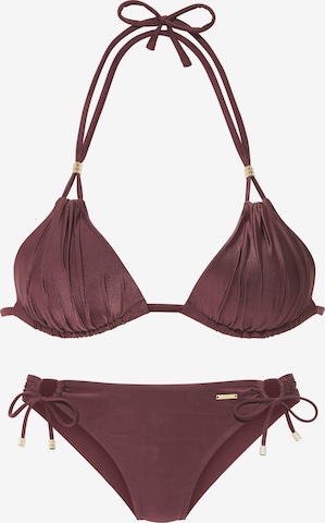 Bruno Banani Kolmio Bikini värissä ruskea: etupuoli
