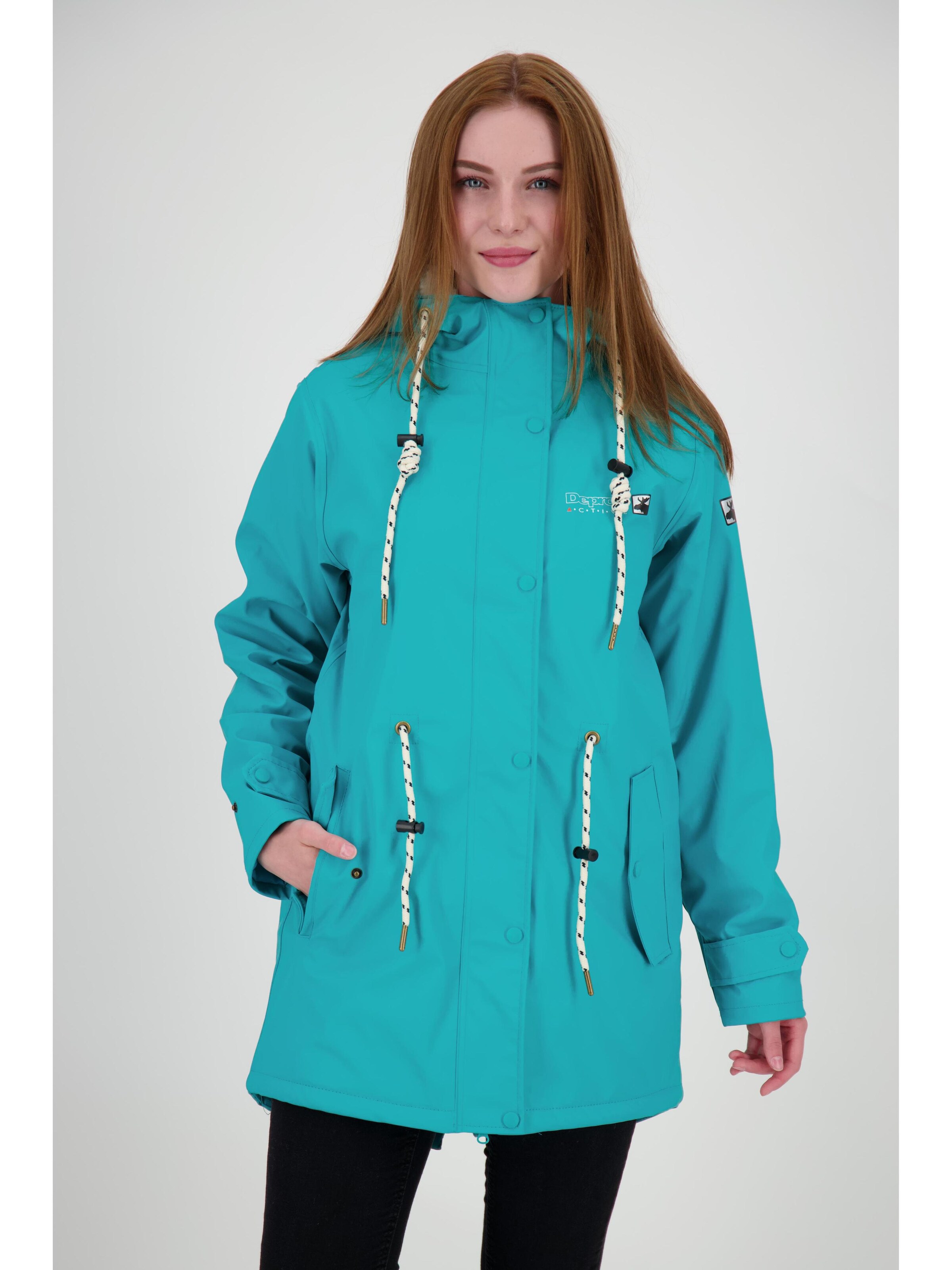 deproc Outdoorjacke 'Friesennerz ELLESMERE WMN'‌‌‌‌‌‌‌ in Blau: Vorderseite
