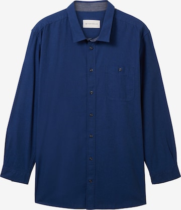 TOM TAILOR Men + - Ajuste regular Camisa en azul: frente