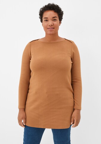 TRIANGLE Shirt in Braun: Vorderseite