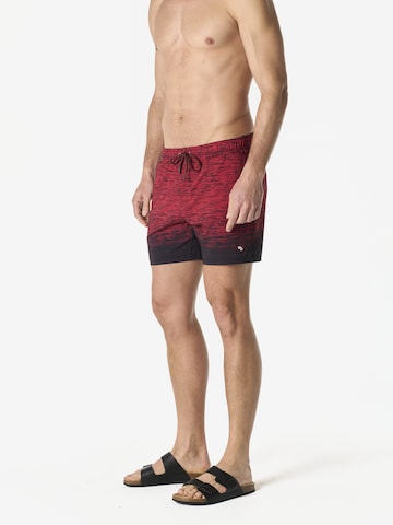 Shorts de bain KOROSHI en rouge