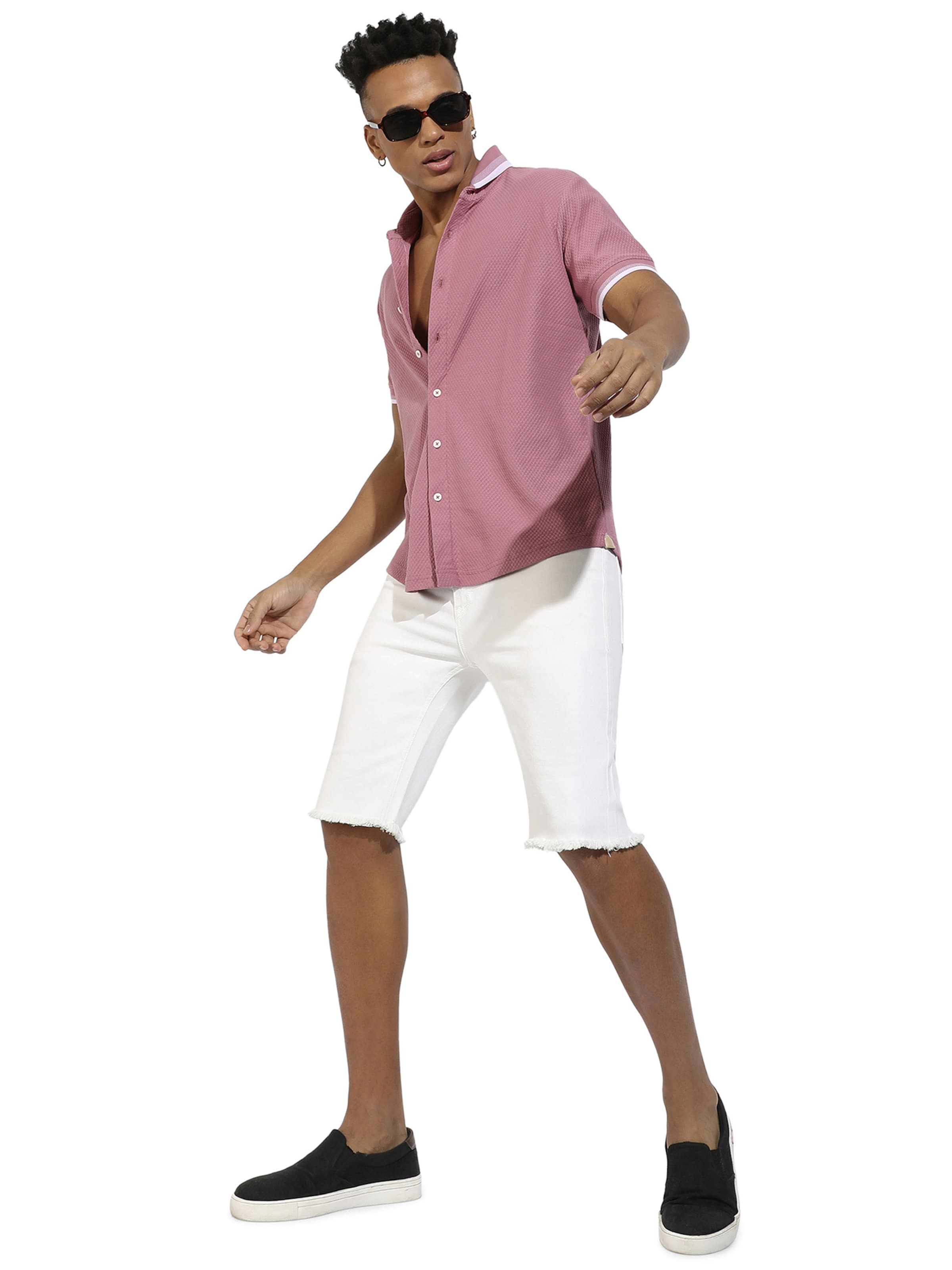 Campus Sutra Regular fit Srajca ' Isaias ' | roza barva