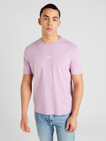 BOSS T-shirt 'Chup' i lila: framsida