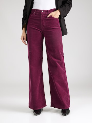 Wide leg Pantaloni di Citizens of Humanity in rosso: frontale