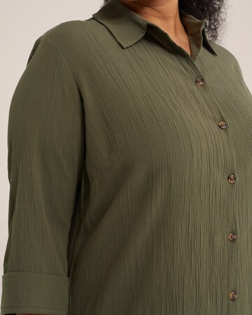 Rochie tip bluză de la WE Fashion pe verde