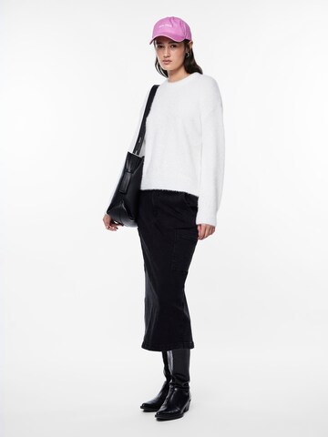 Pull-over 'SNOW' PIECES en blanc