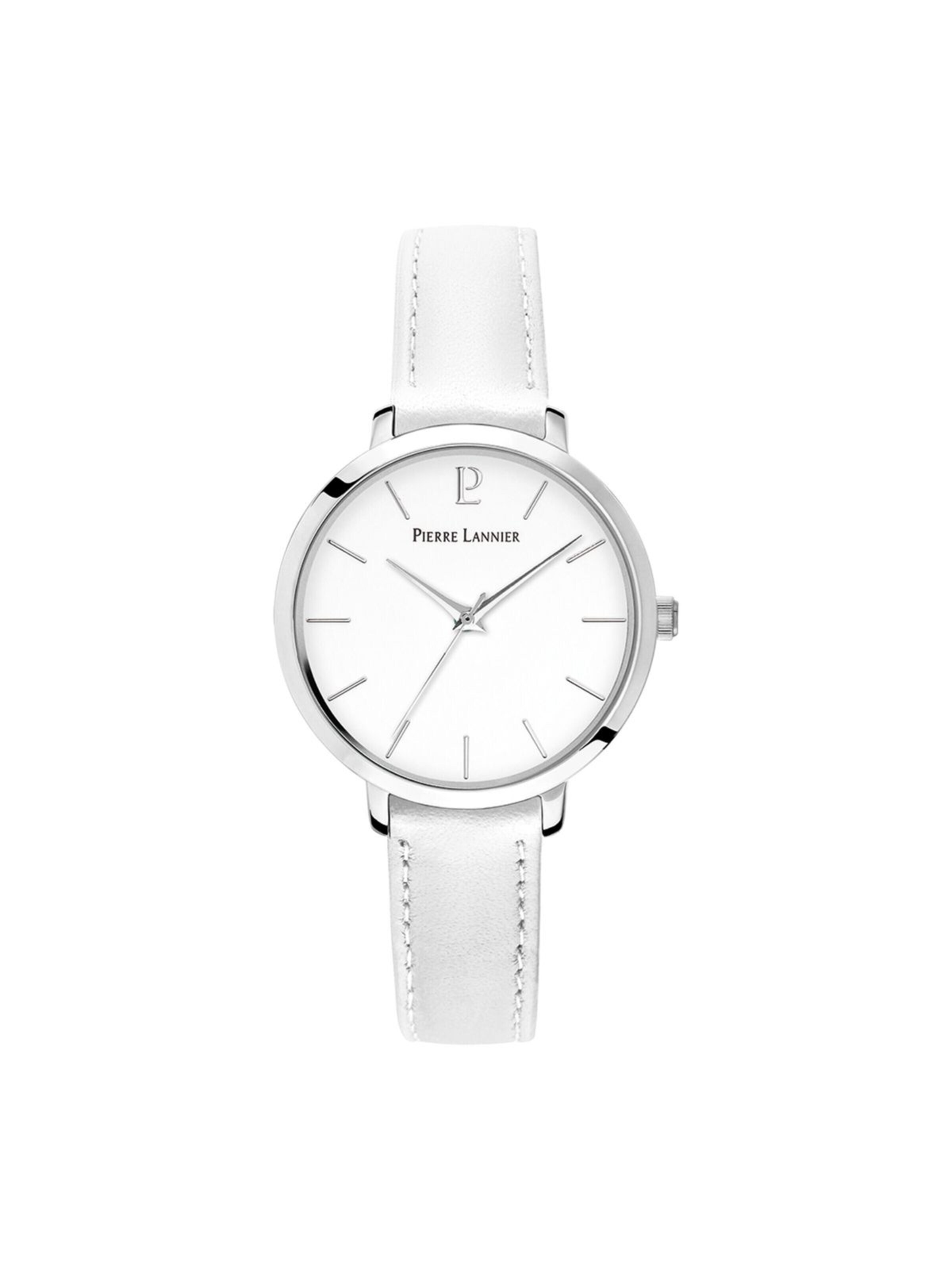 Montre à affichage analogique 'Chouquette' Pierre Lannier en blanc : devant
