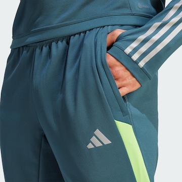 Effilé Pantalon de sport 'Tiro 23 Competition' ADIDAS PERFORMANCE en bleu