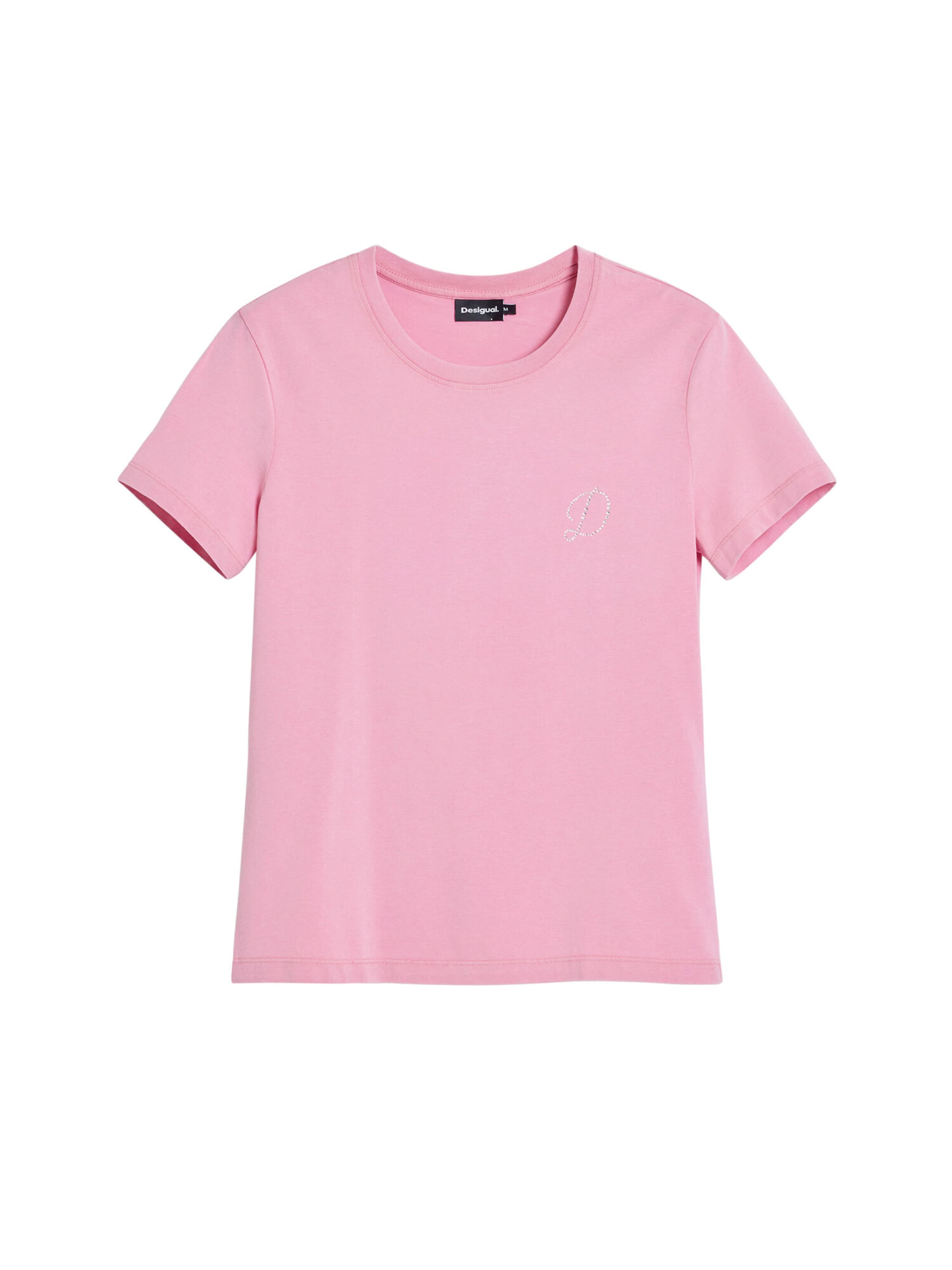 Tricou de la Desigual pe roz: față