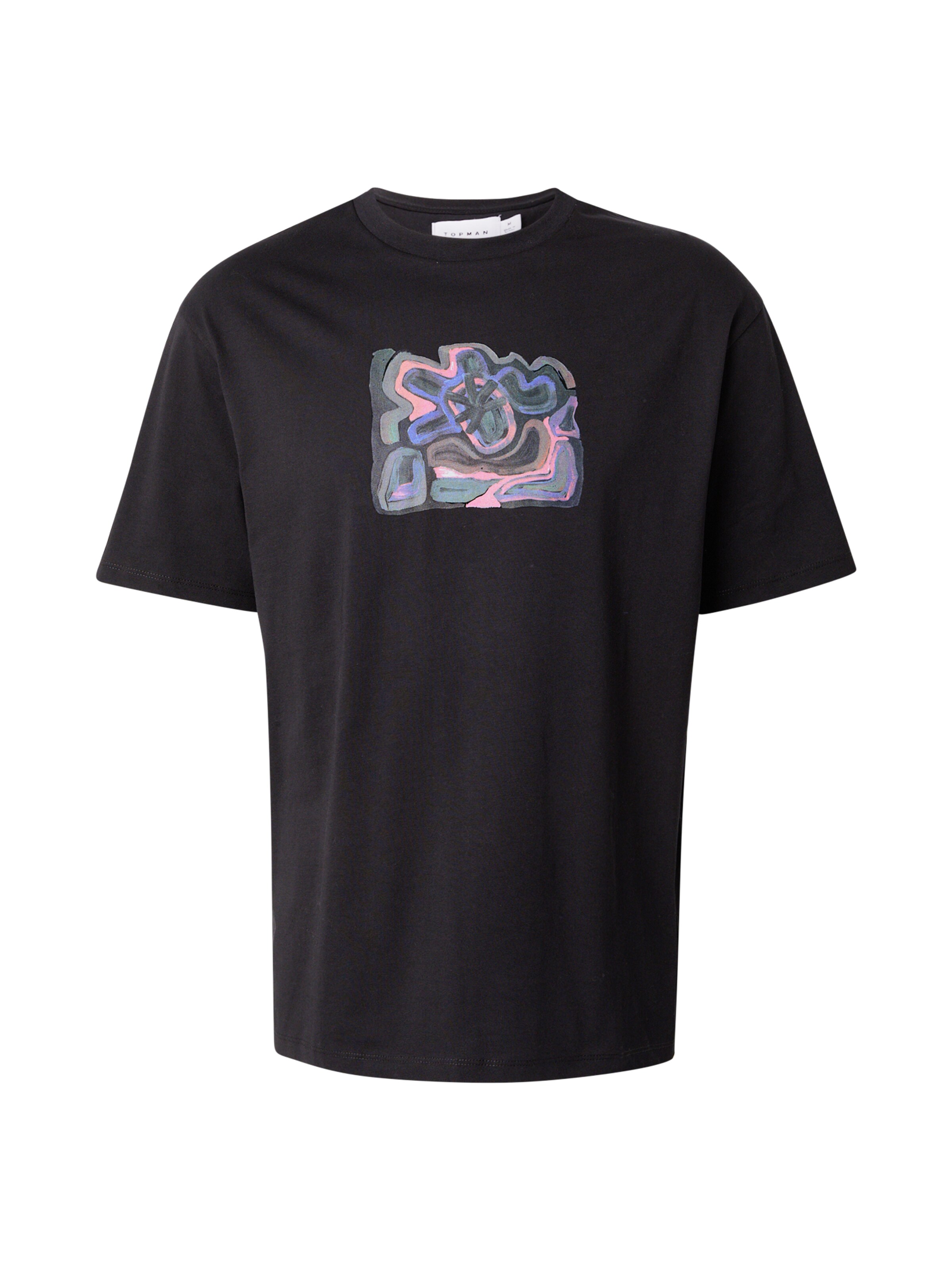 Tricou de la TOPMAN pe negru: față