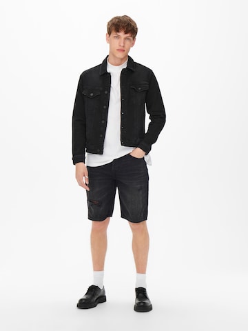 Only & Sons Regular Jeans 'Avi' in Black