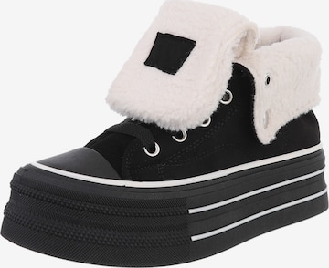 Ital-Design Sneaker in Schwarz: Vorderseite