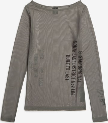 T-shirt 'Stencil Boat Slim' G-STAR en marron : devant