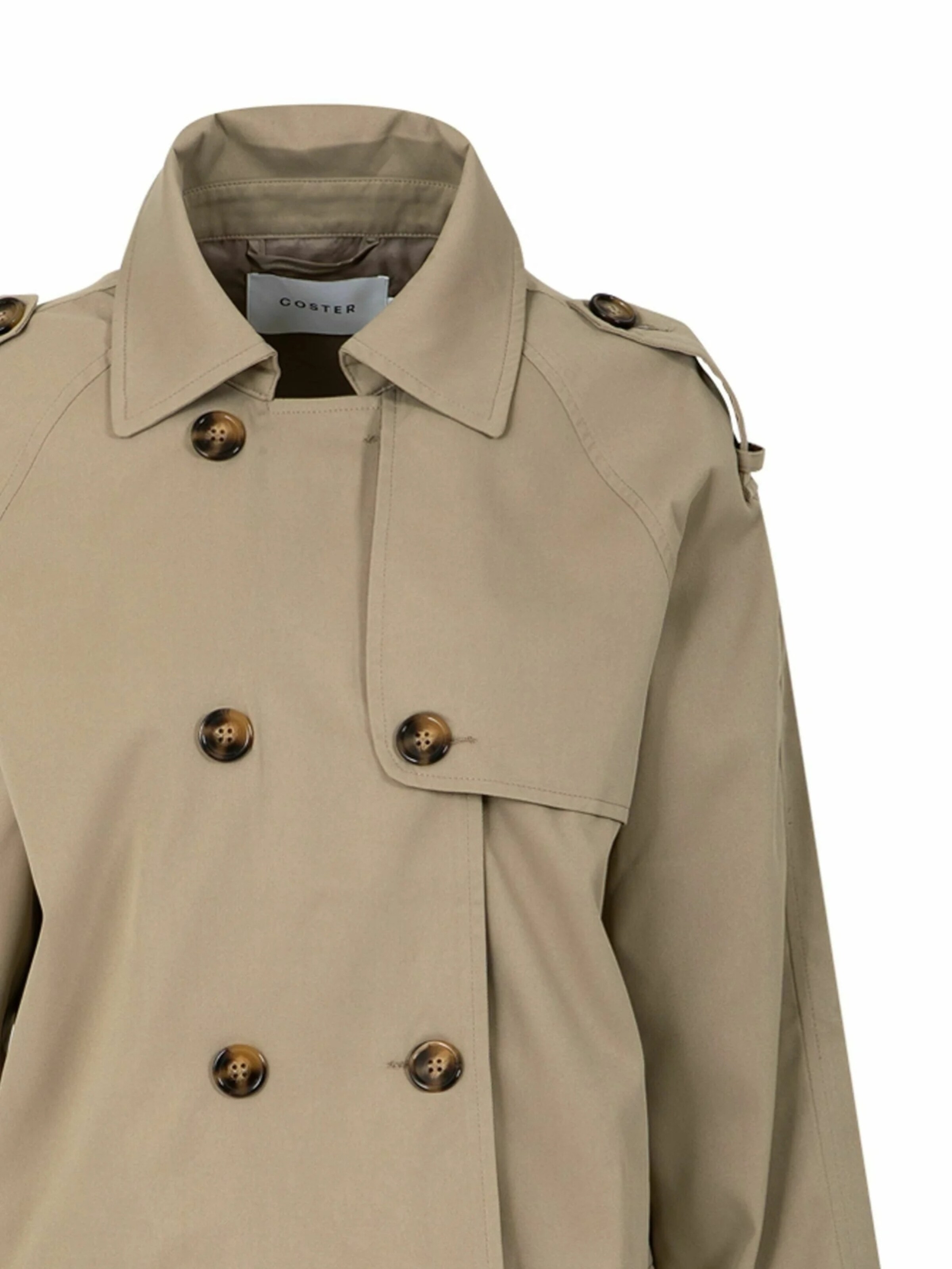 Coster Copenhagen Välikausitakki ' Short ' värissä beige