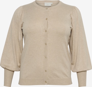 Cardigan 'Lazzy' KAFFE CURVE en beige : devant