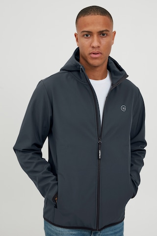 11 Project Fleece Jacket 'Ulfert' in Grey: front