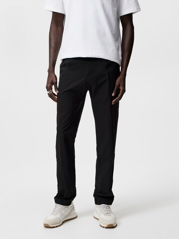 J.Lindeberg Regular Pantalon 'Cato' in Zwart: voorkant