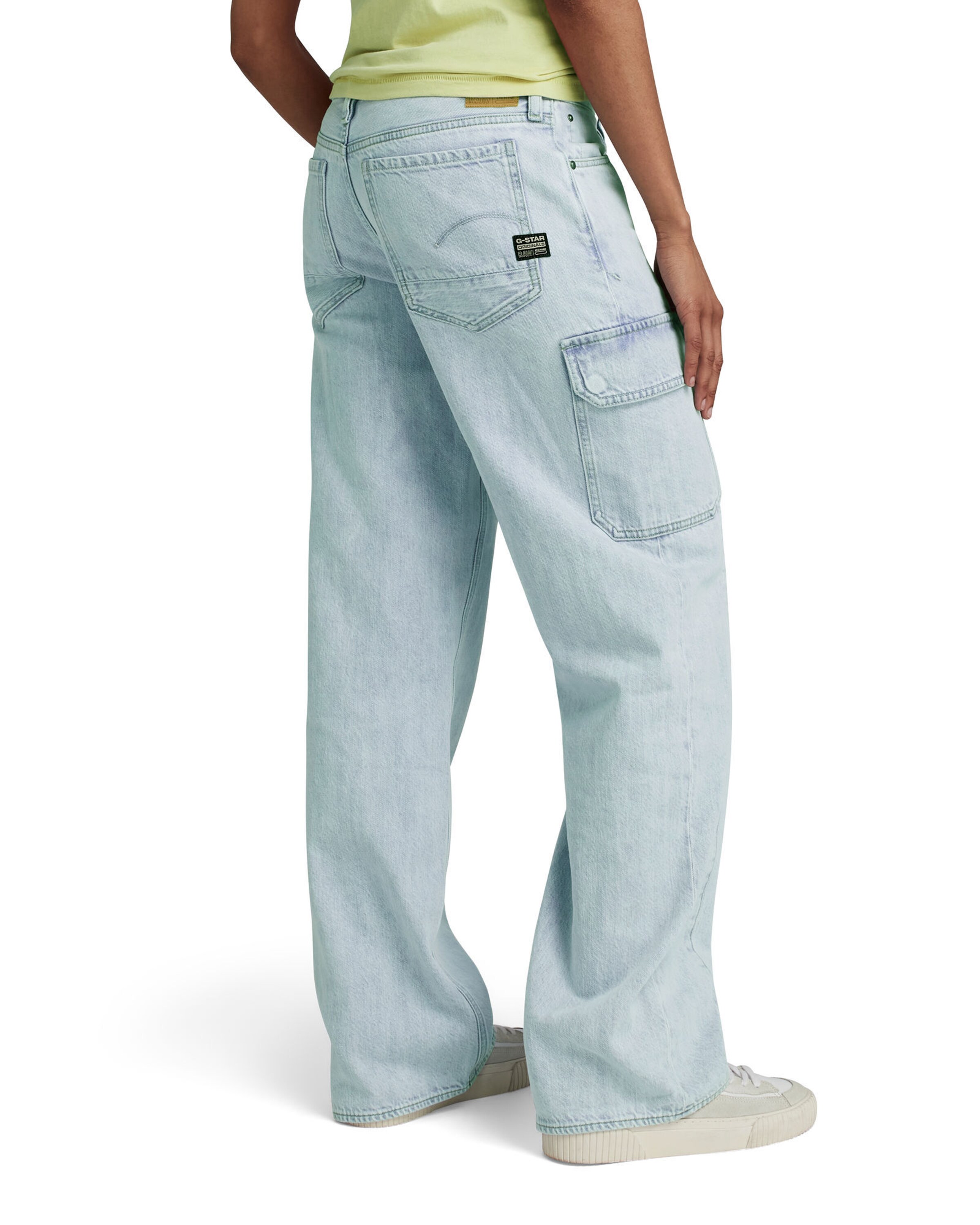 G-STAR Zvonové kalhoty Džíny s kapsami 'Judee' – modrá