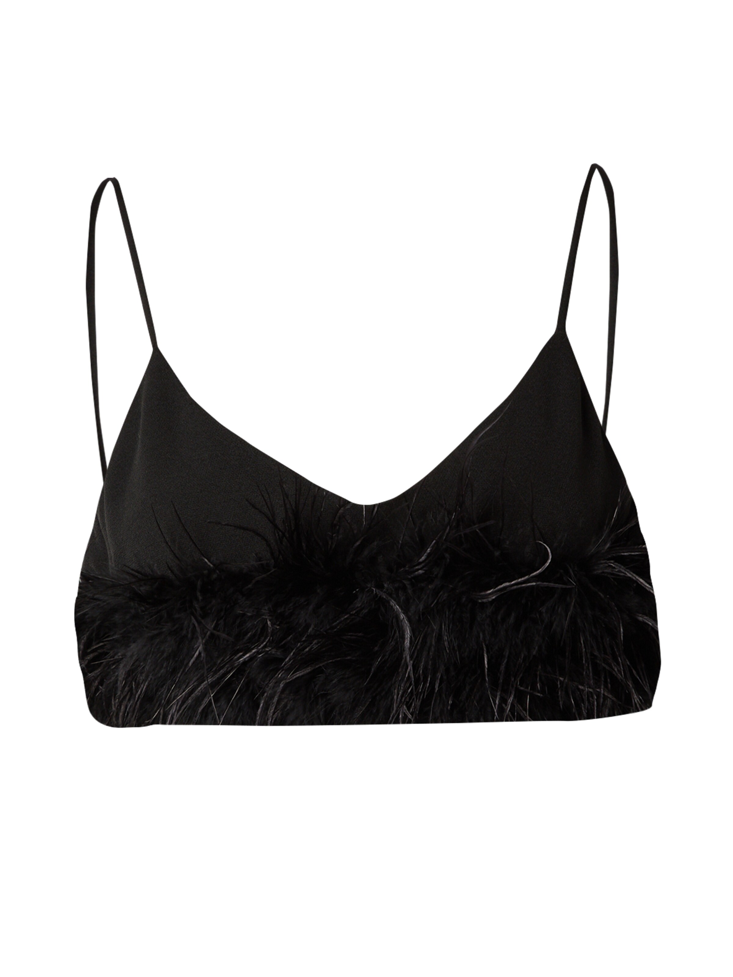 Misspap Blusentop in Schwarz: Vorderseite