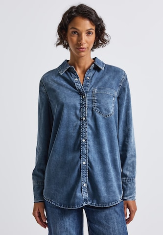 STREET ONE Bluse in Blau: Vorderseite