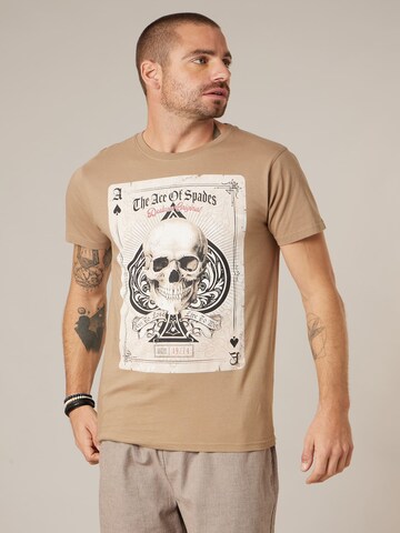 T-Shirt 'Ace' Deeluxe en marron : devant