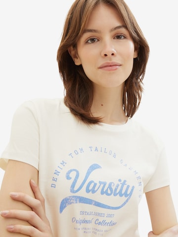 T-shirt TOM TAILOR DENIM en blanc