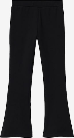 MANGO KIDS Flared Leggings in Black: front