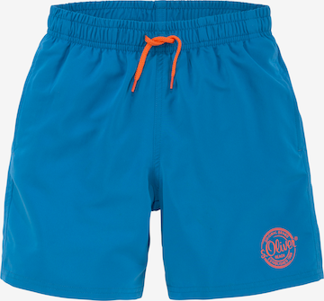 s.Oliver Board Shorts in Blue: front