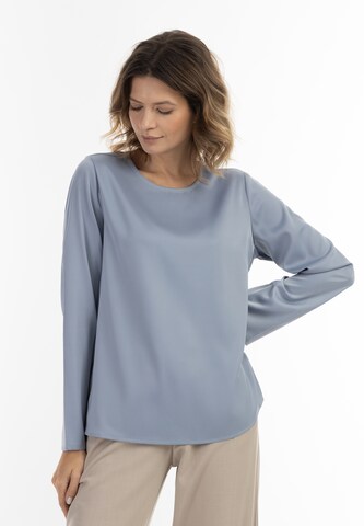 usha WHITE LABEL Blouse in Grijs: voorkant