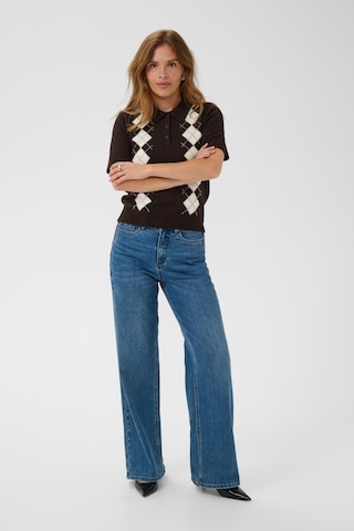 Pull-over 'KAOlive Argyle' Kaffe en marron