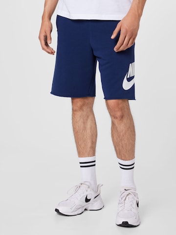 Nike Sportswear Regular Broek 'Essentials' in Blauw: voorkant