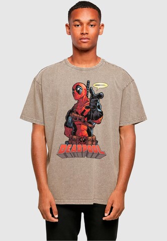 T-Shirt 'Deadpool - Hey You' ABSOLUTE CULT en vert : devant