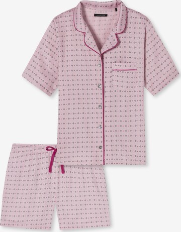 SCHIESSER Pyjama 'Selected Premium Inspiration' in Roze: voorkant