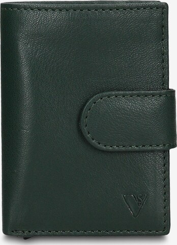 Portamonete di Coveri Collection in verde: frontale