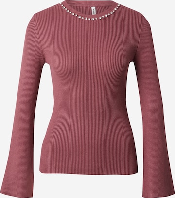 ONLY Neulepaita 'ONLNATASCHA' värissä vaaleanpunainen: etupuoli