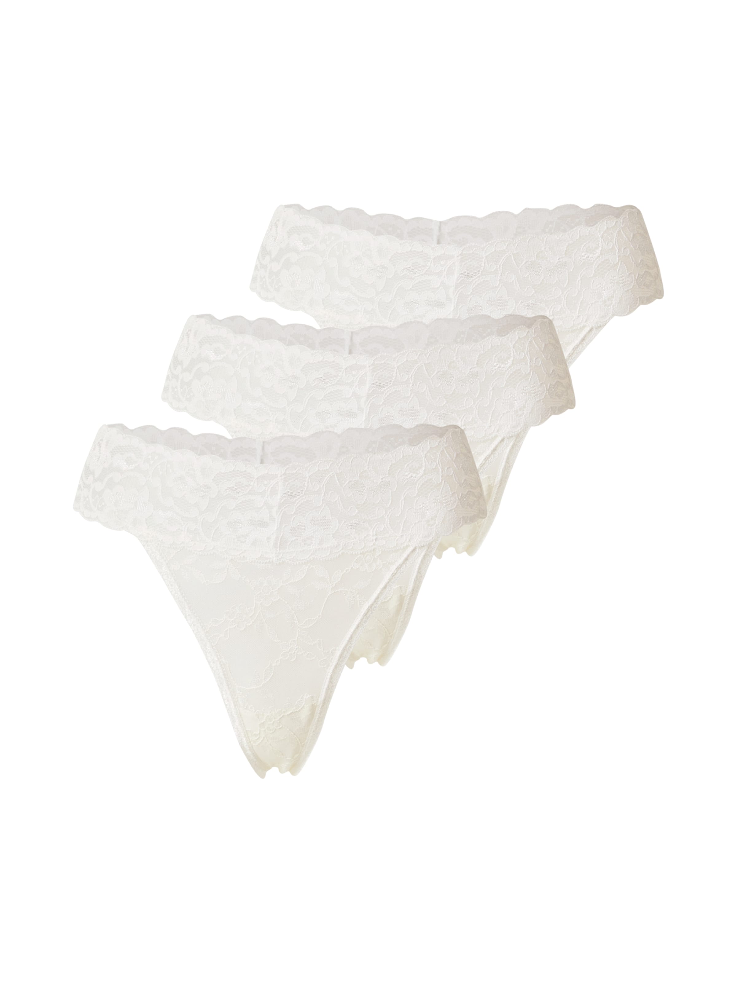 ABOUT YOU - Tanga 'Lacey' en blanco: frente