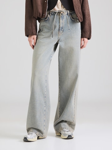 Wide Leg Jean 'BROOKLYN' NÜMPH en bleu : devant