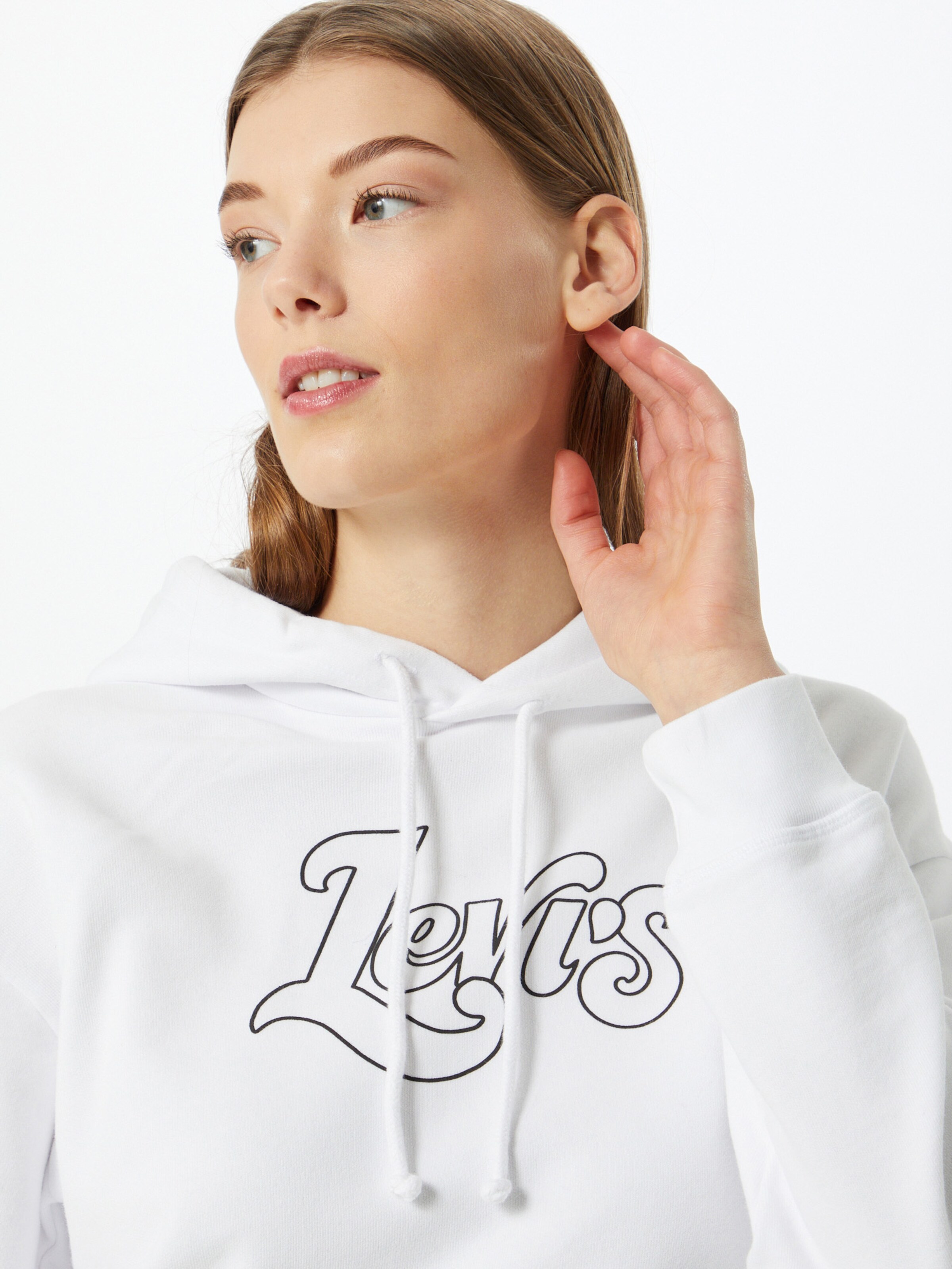 Frauen Sweat LEVI'S Sweatshirt in Weiß - OE67935