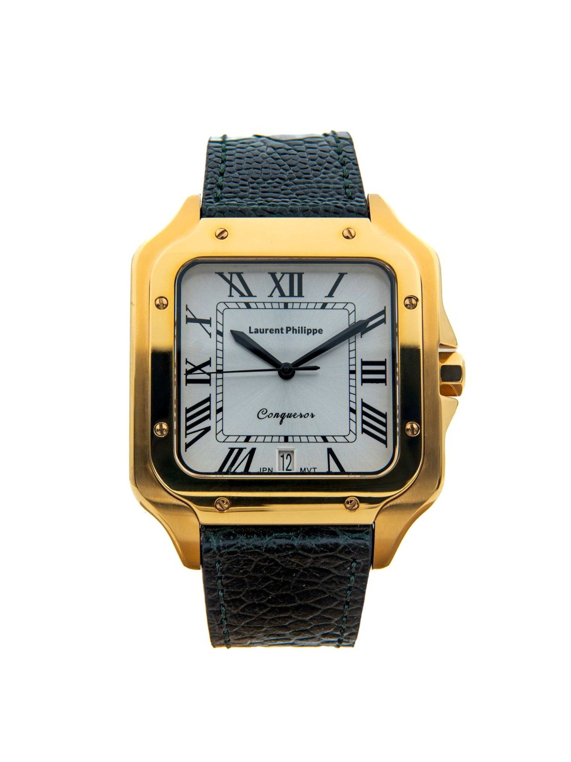 Laurent Philippe Analog Watch in Green: front