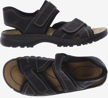Rieker Sandals & Slippers in 45 in Black: front