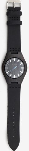 Wave Hawaii Analog Watch ' Ebenholz/Leder ' in Black